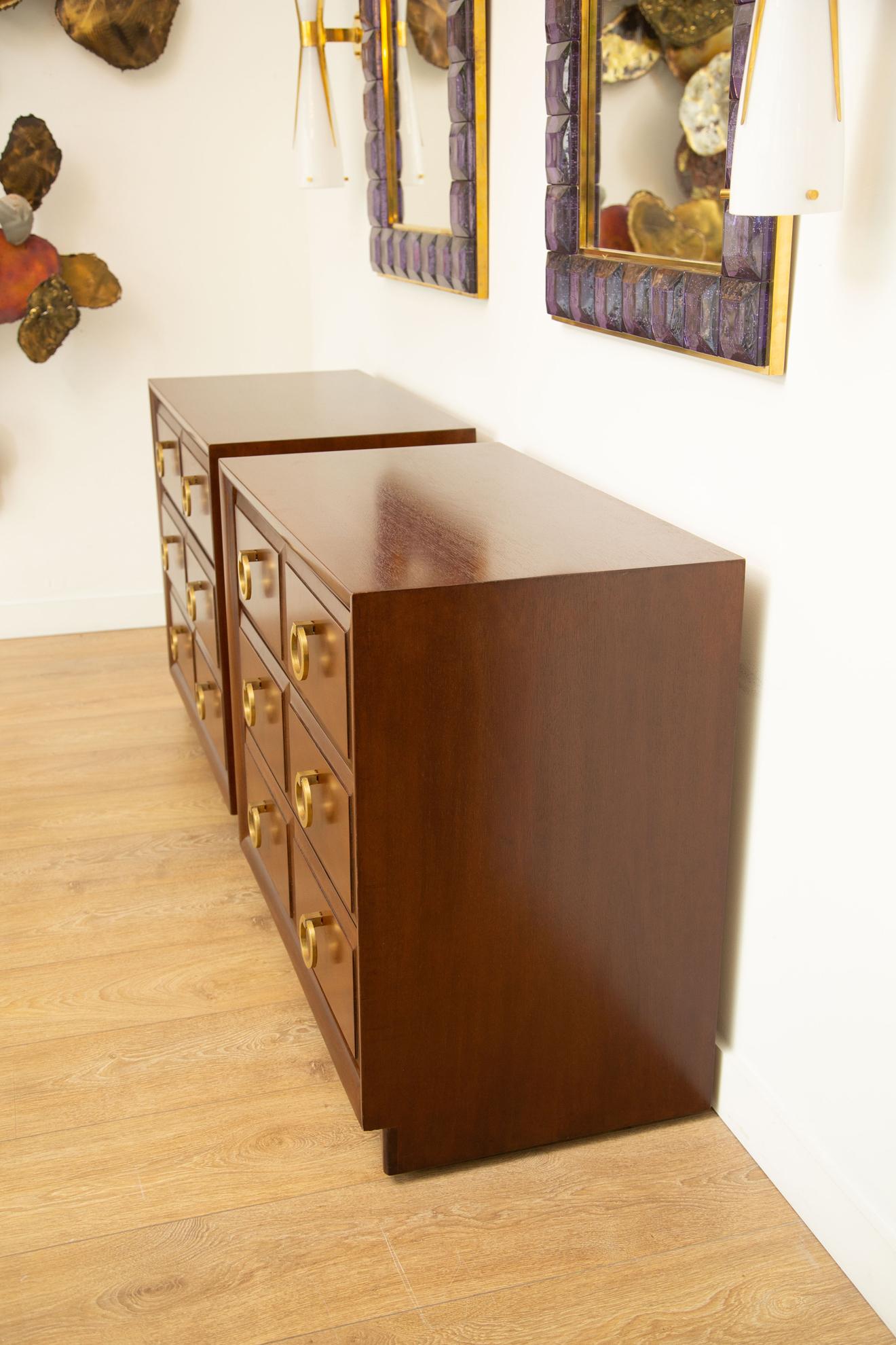 Pair of Chest of Drawers by T.H Robsjohn Gibbings, USA 1950 For Sale 7