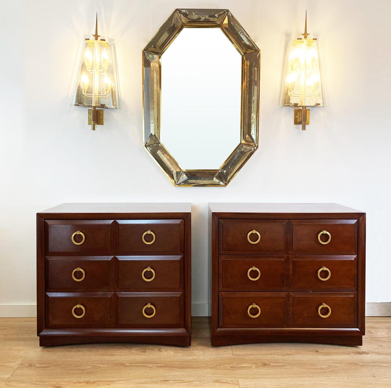 Pair of Chest of Drawers by T.H Robsjohn Gibbings, USA 1950 For Sale 8