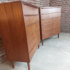 Paire de commodes en teck, Danemark 1960