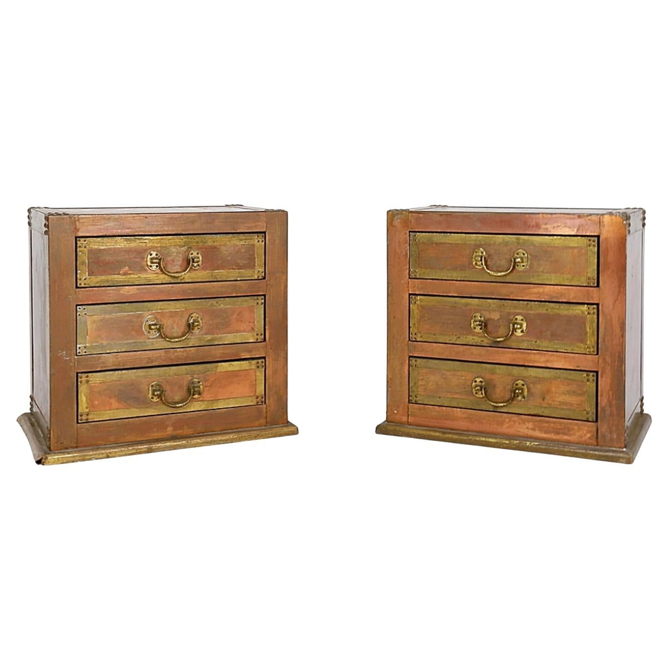 Pareja de cajoneras - mesas auxiliares o Mesillas de noche