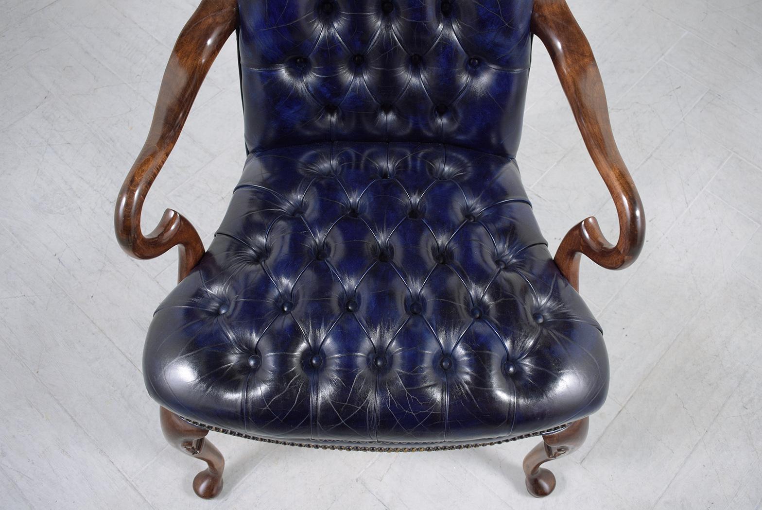 Chesterfield Tufted Leather Chairs 1