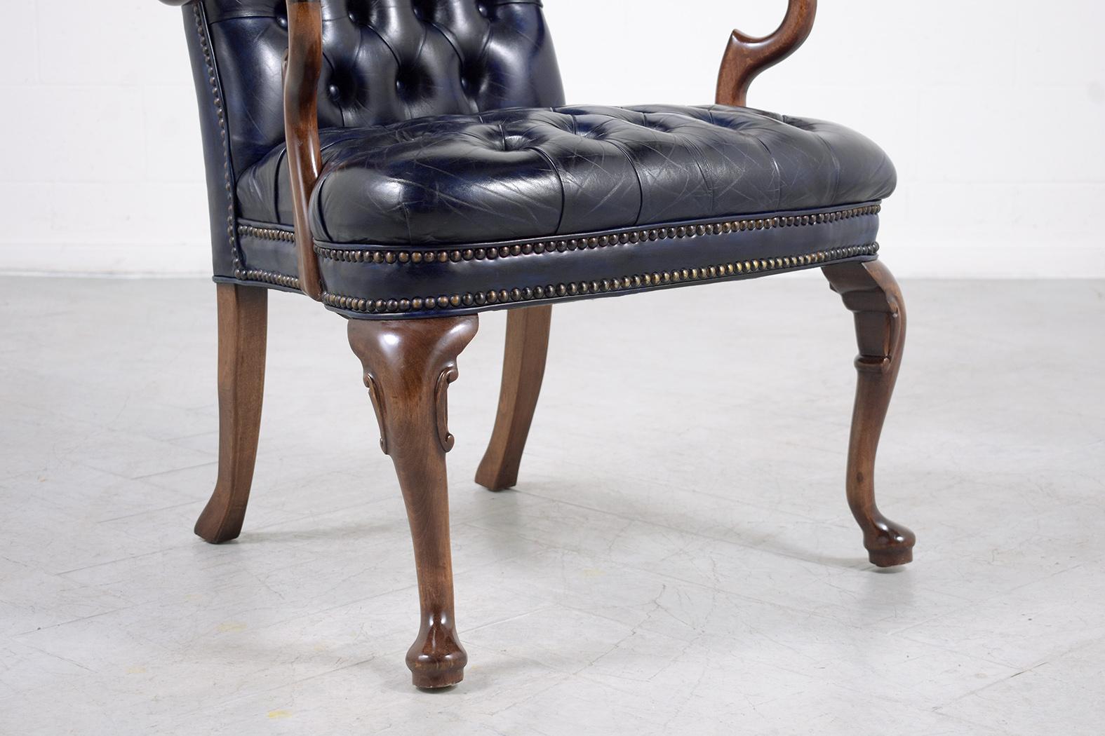 Chesterfield Tufted Leather Chairs 5