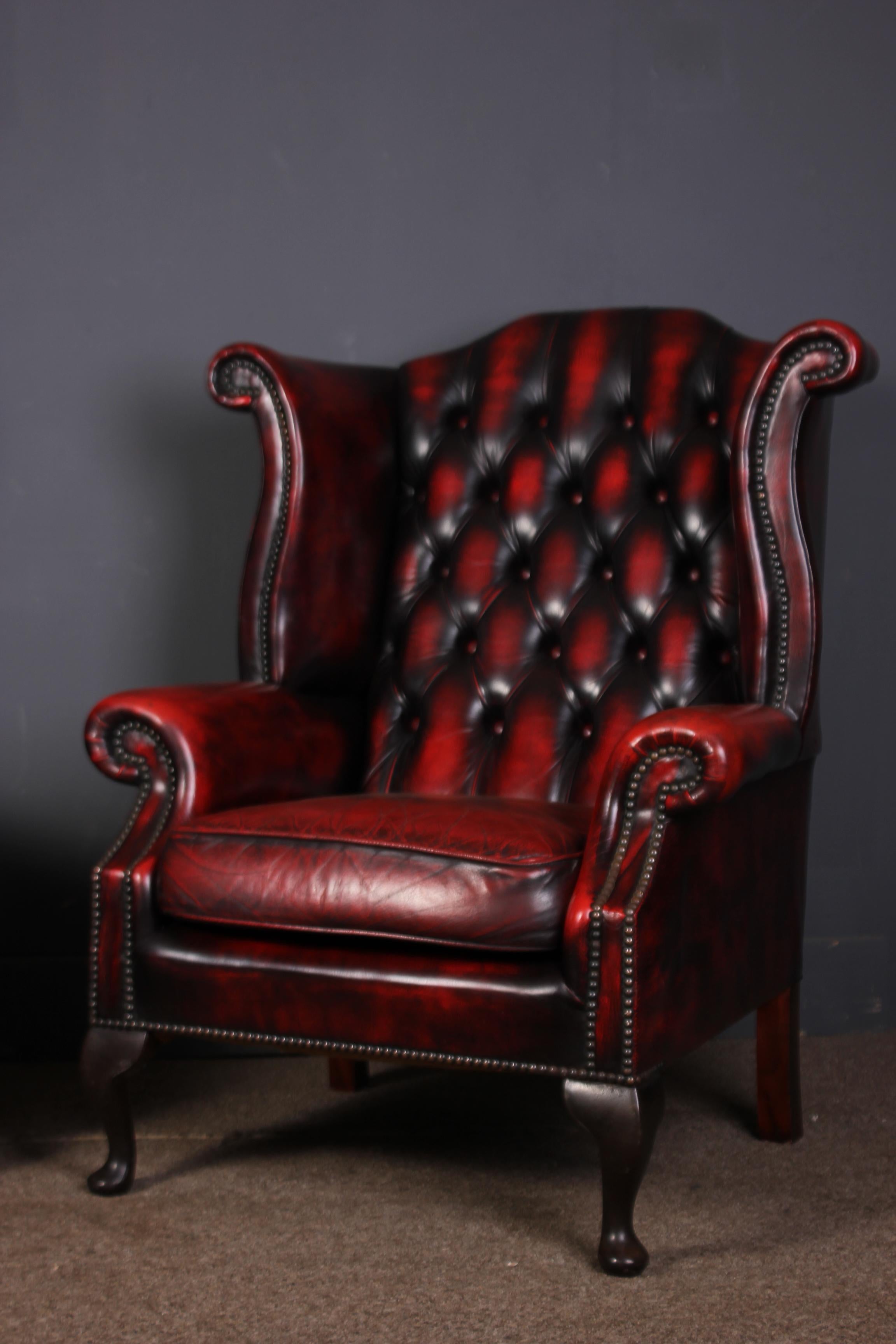 chesterfield queen anne chair