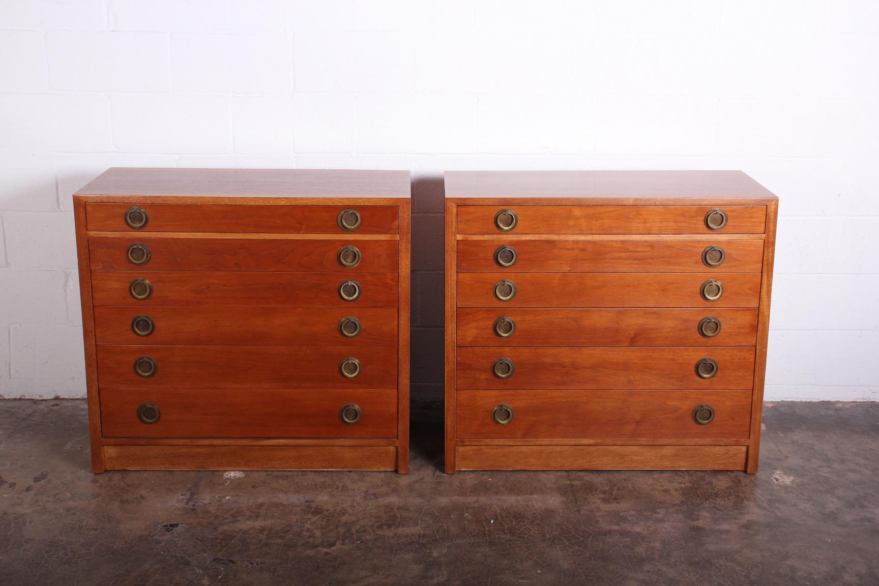 Pair of Chests by Edward Wormley for Dunbar In Good Condition In Dallas, TX