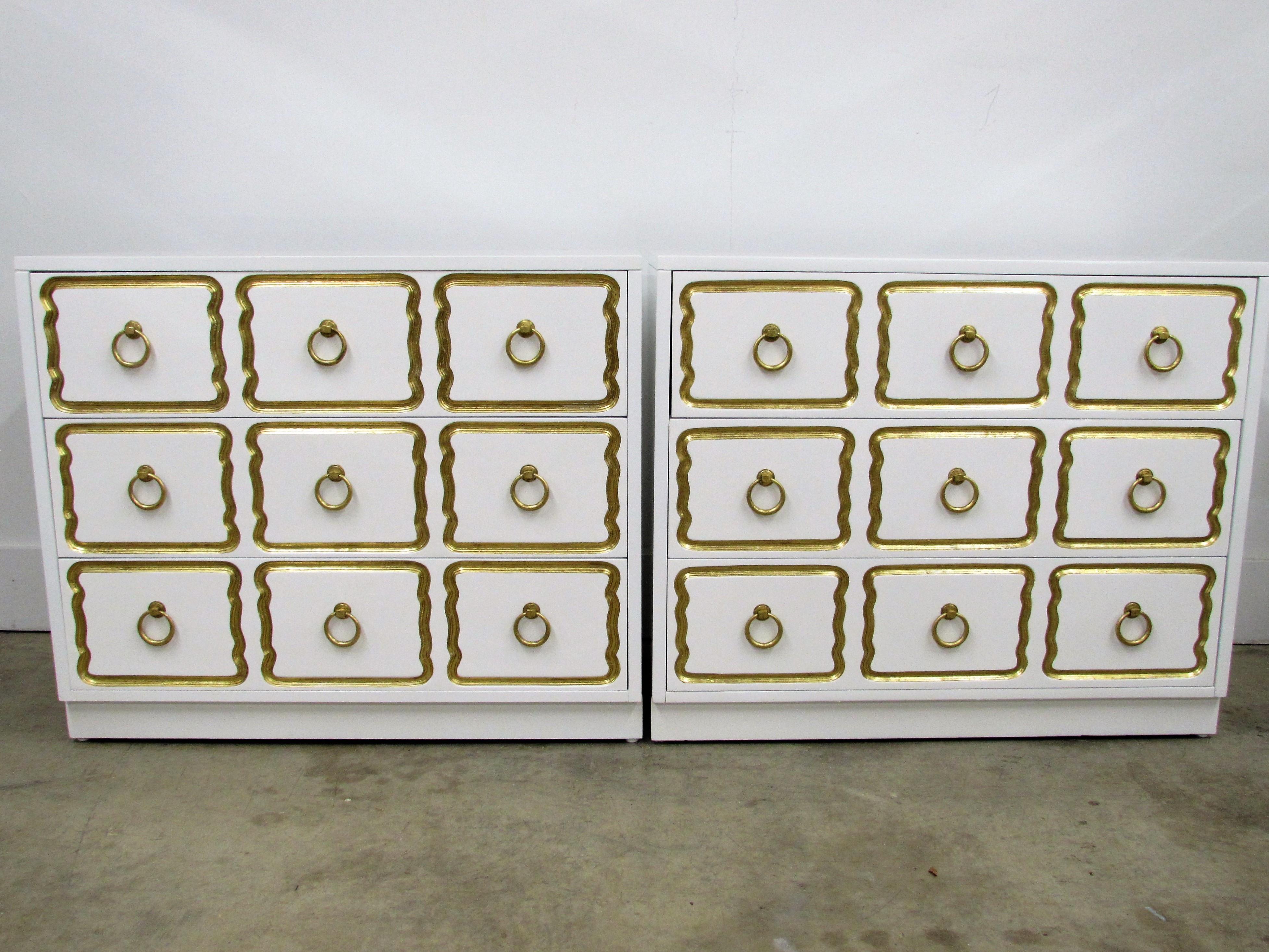 Pair of Chests in the Manner of Dorothy Draper España Collection for Heritage For Sale 2