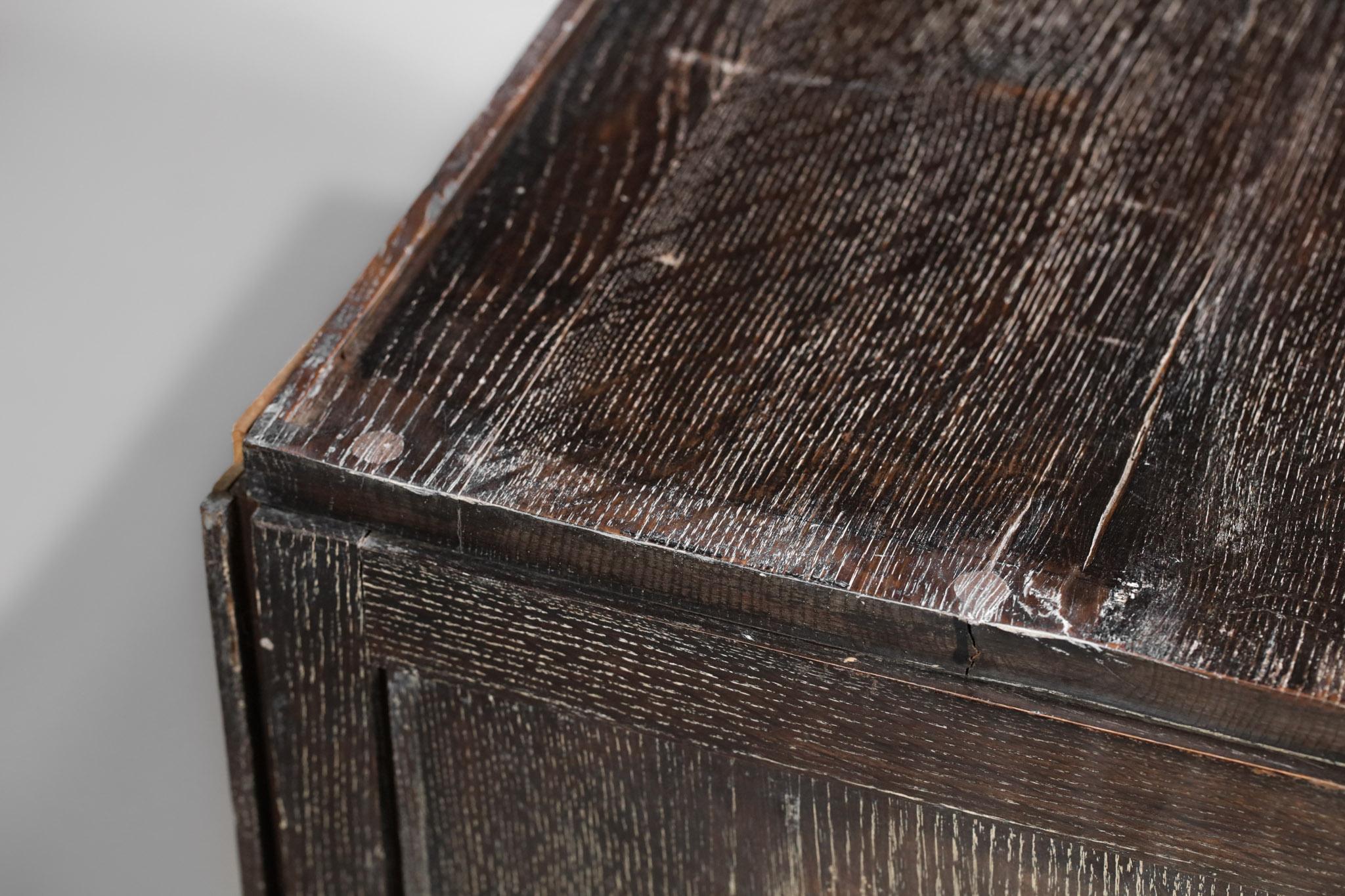 Pair of Chests of Drawers in Cherry Wood  40's Style Jean Michel Franck E249 8