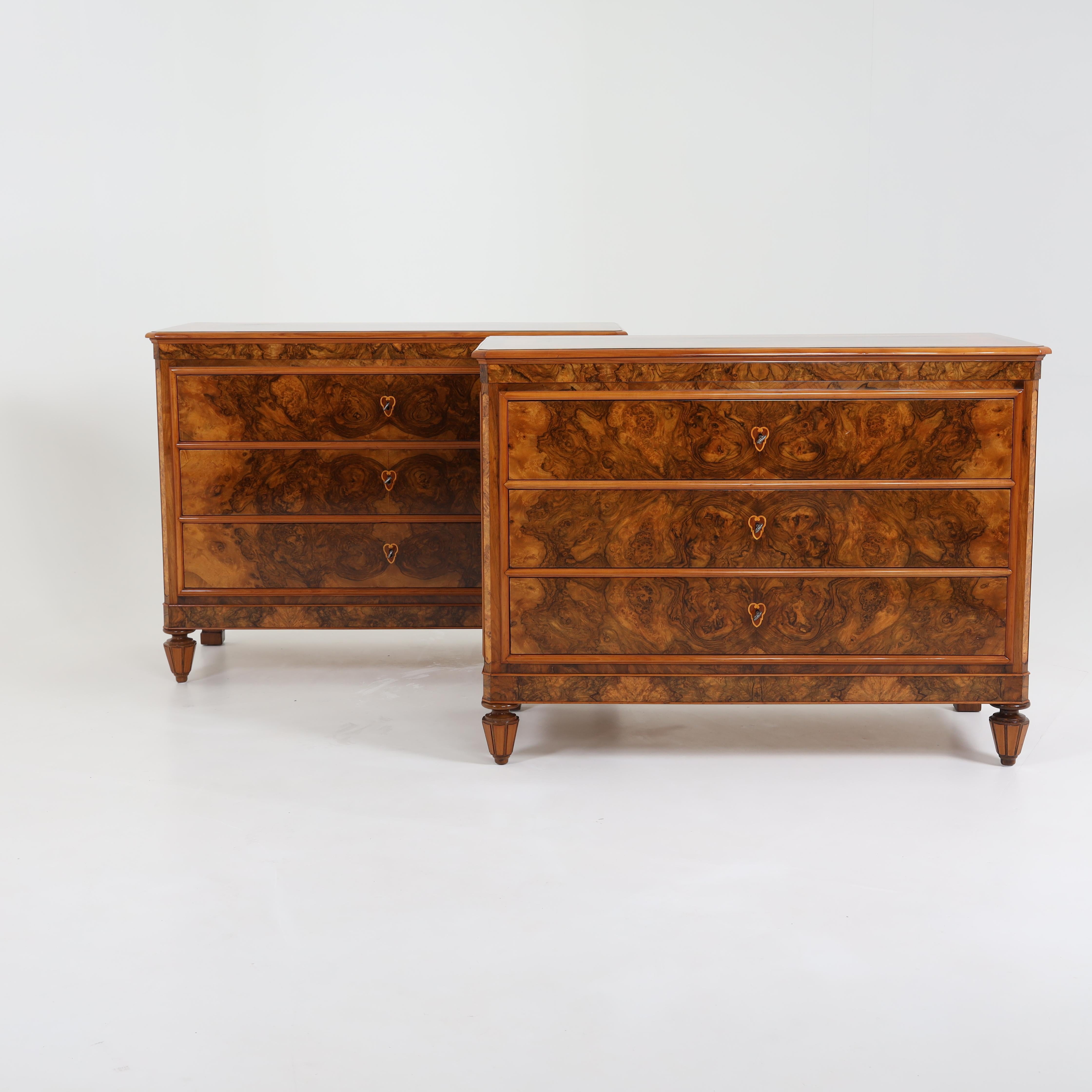 Pair of Chests of Drawers, Italy, Around 1835 9
