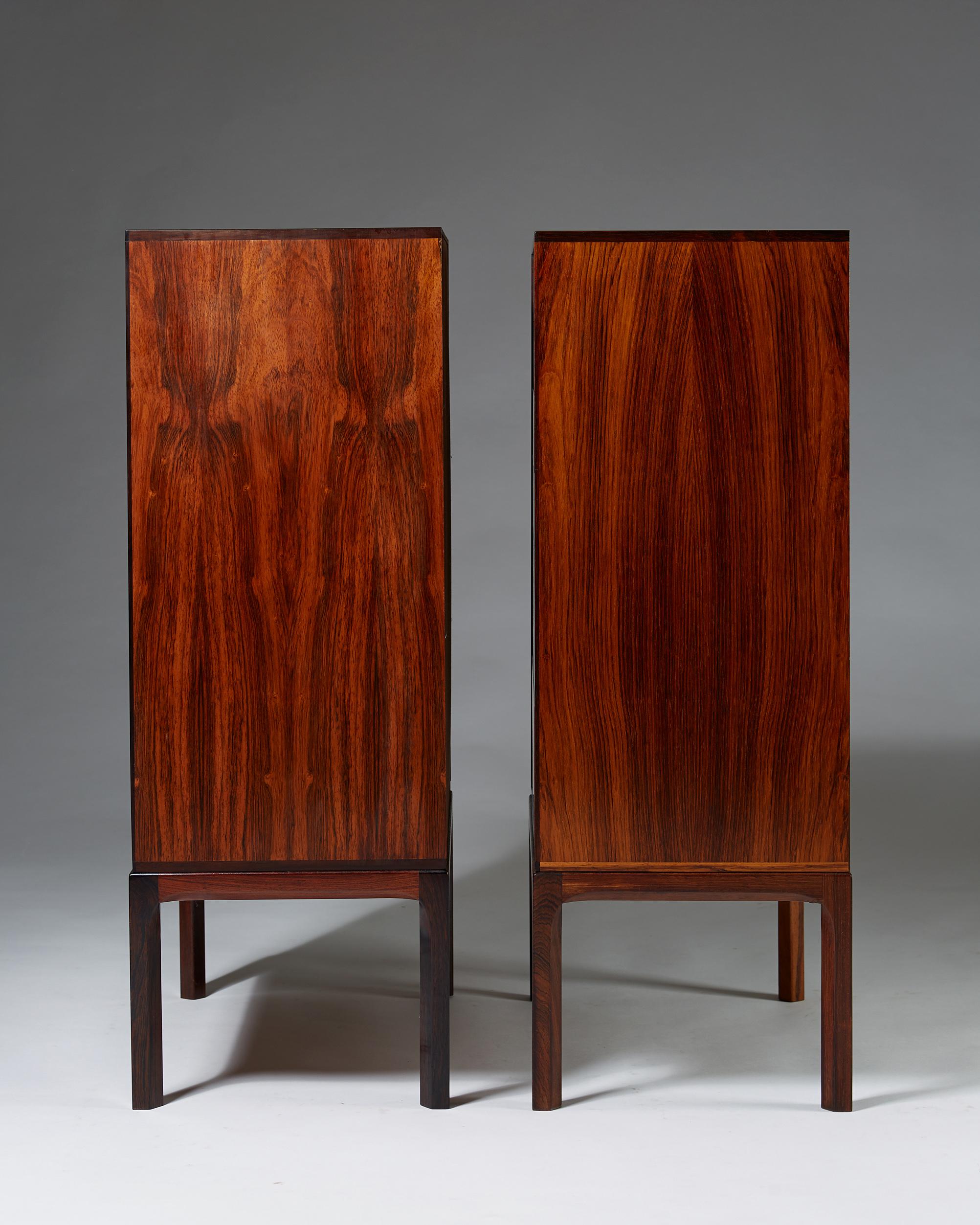 Pair of Chests of Drawers Model 385 Designed by Kai Kristiansen for Aksel Kjersg In Excellent Condition In Stockholm, SE