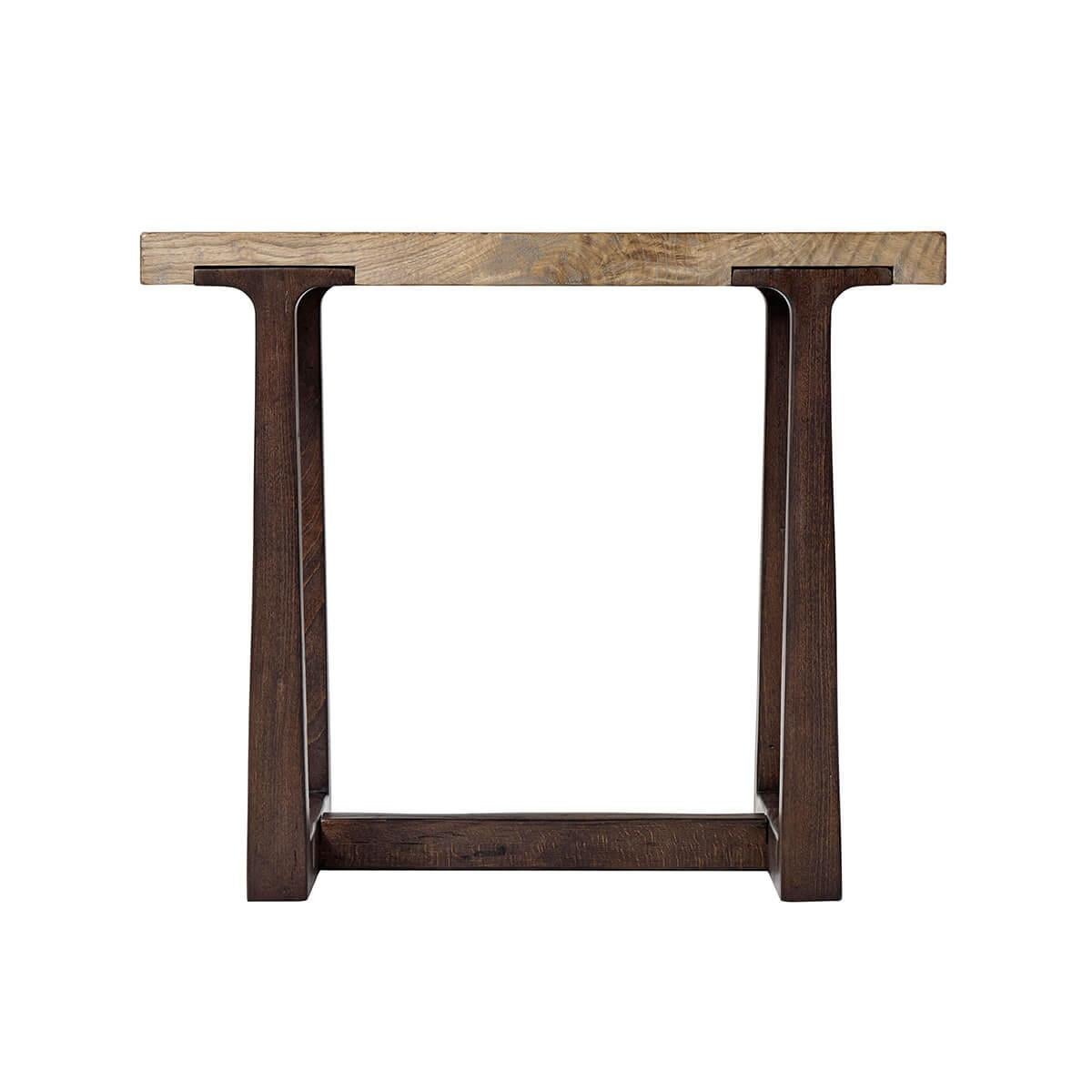 chevron wood coffee table