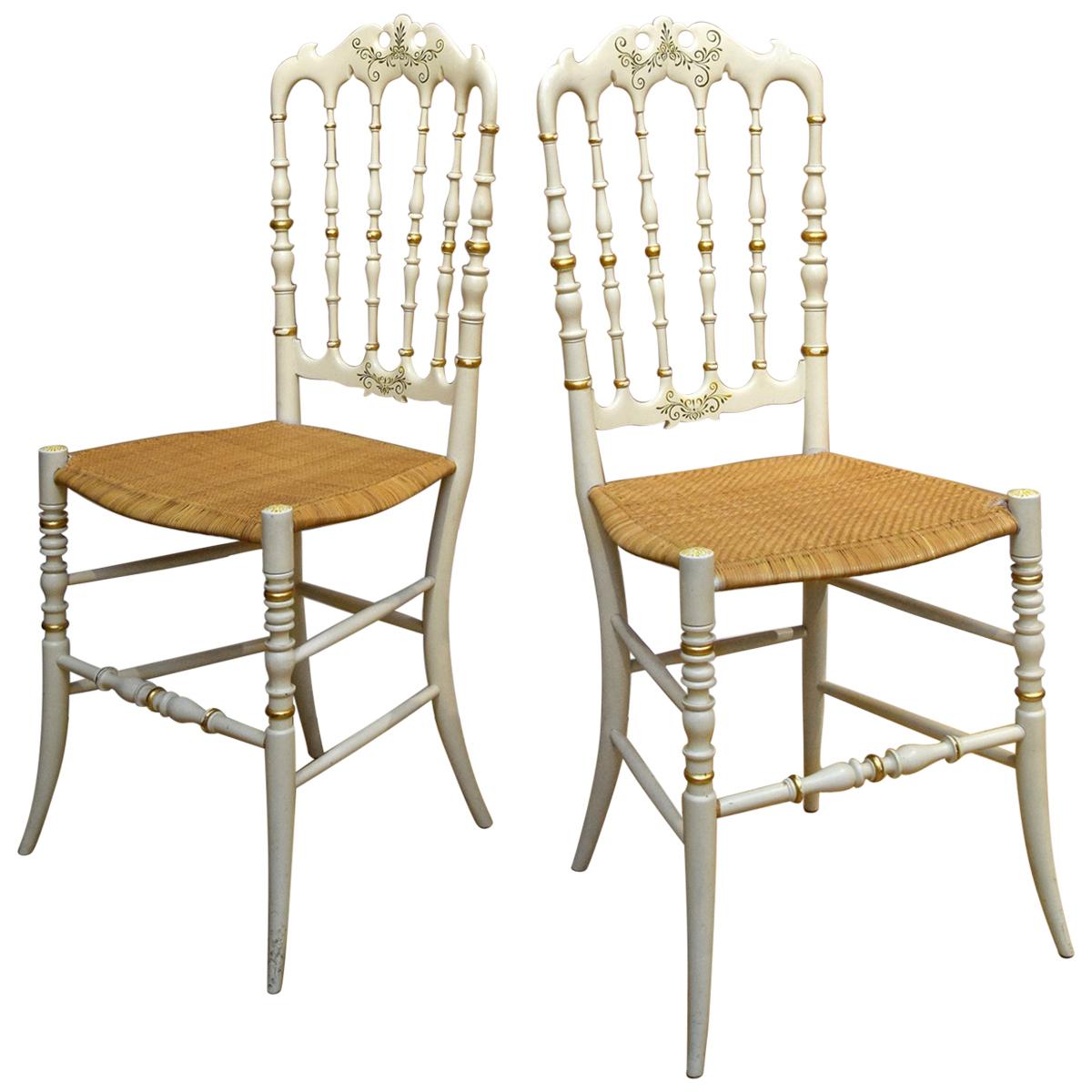 Pair of Chiavari Chairs For Sale