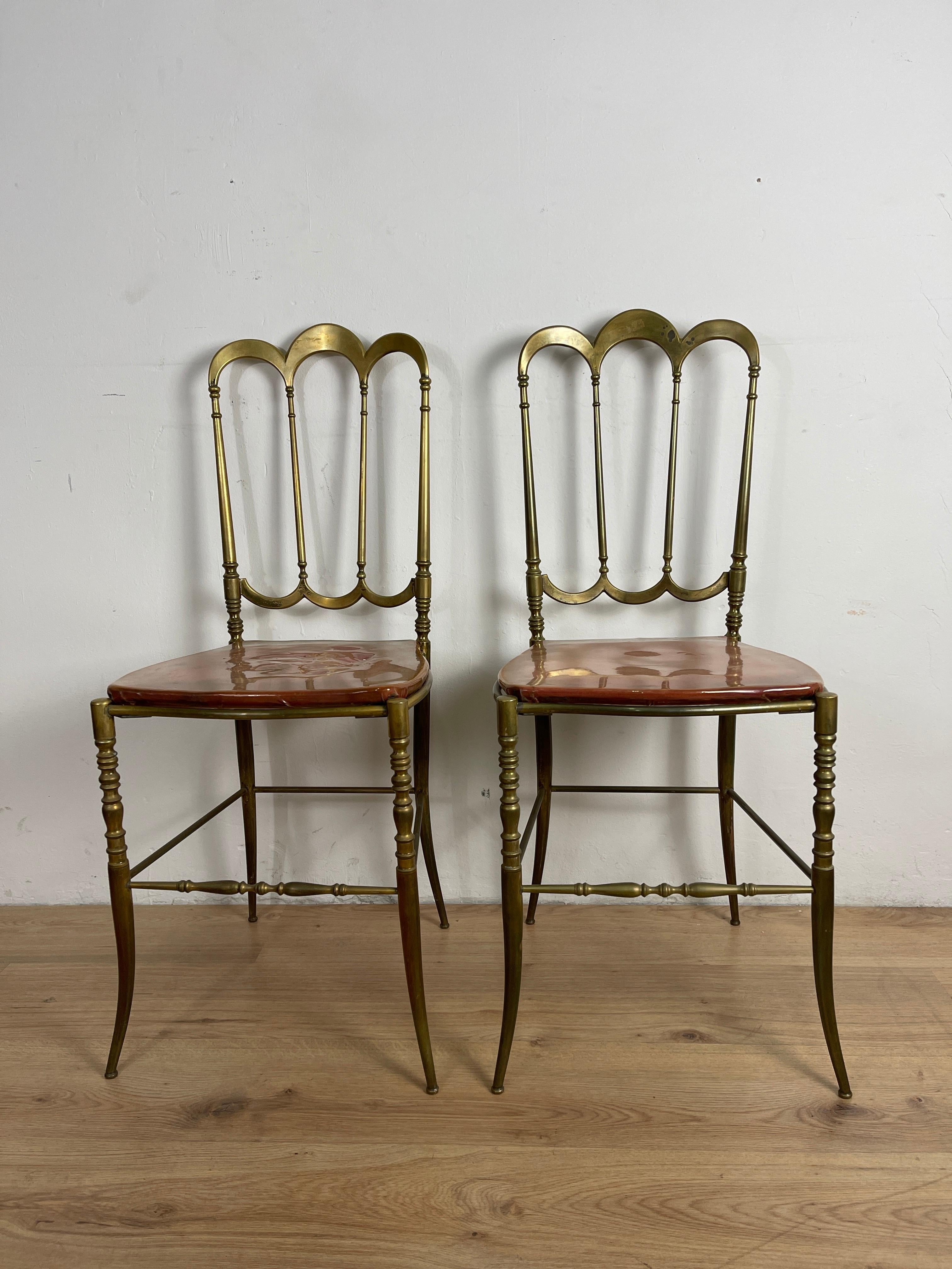 Pair of Chiavarina Chairs In Good Condition In Catania, IT