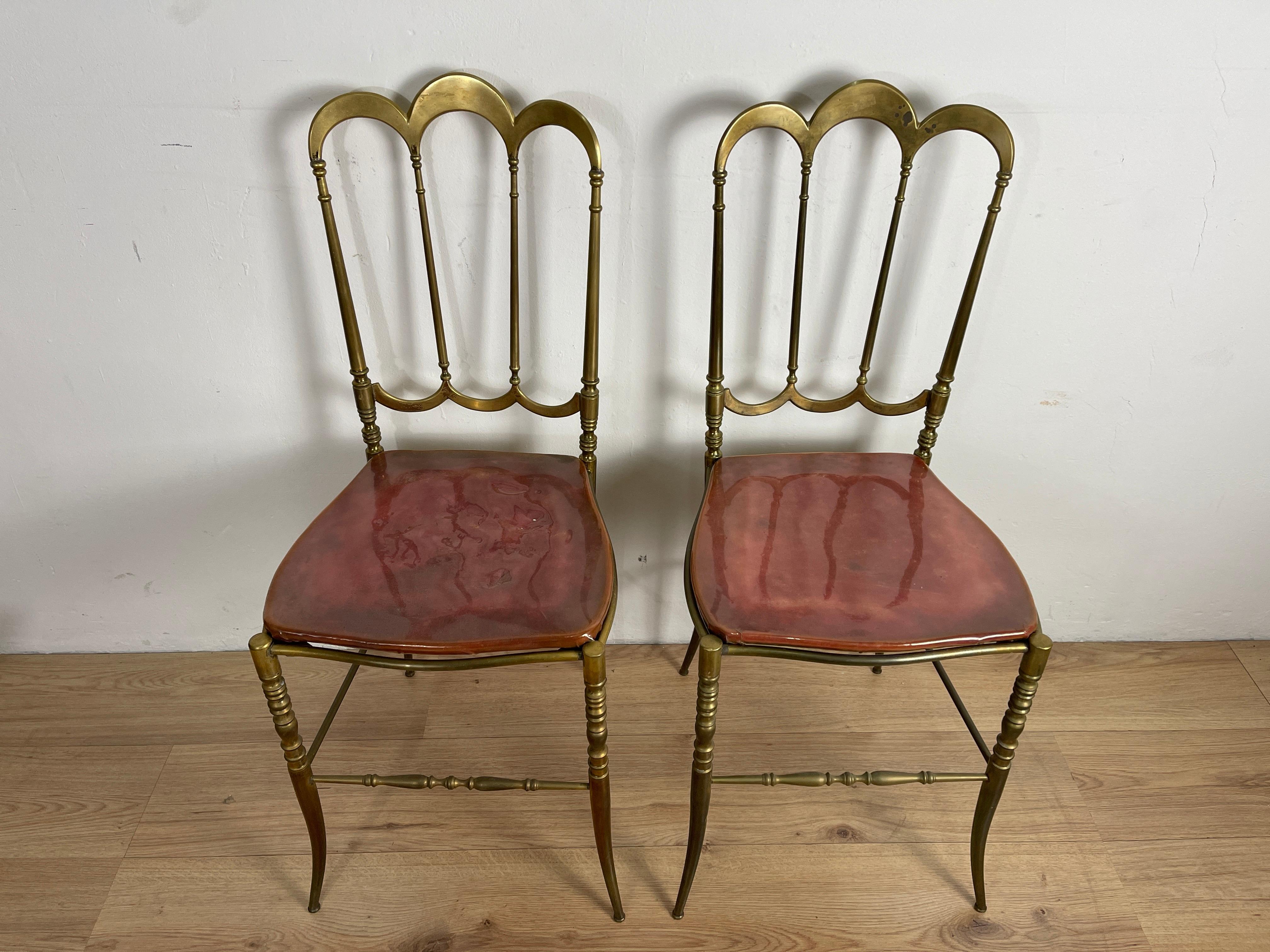Mid-20th Century Pair of Chiavarina Chairs