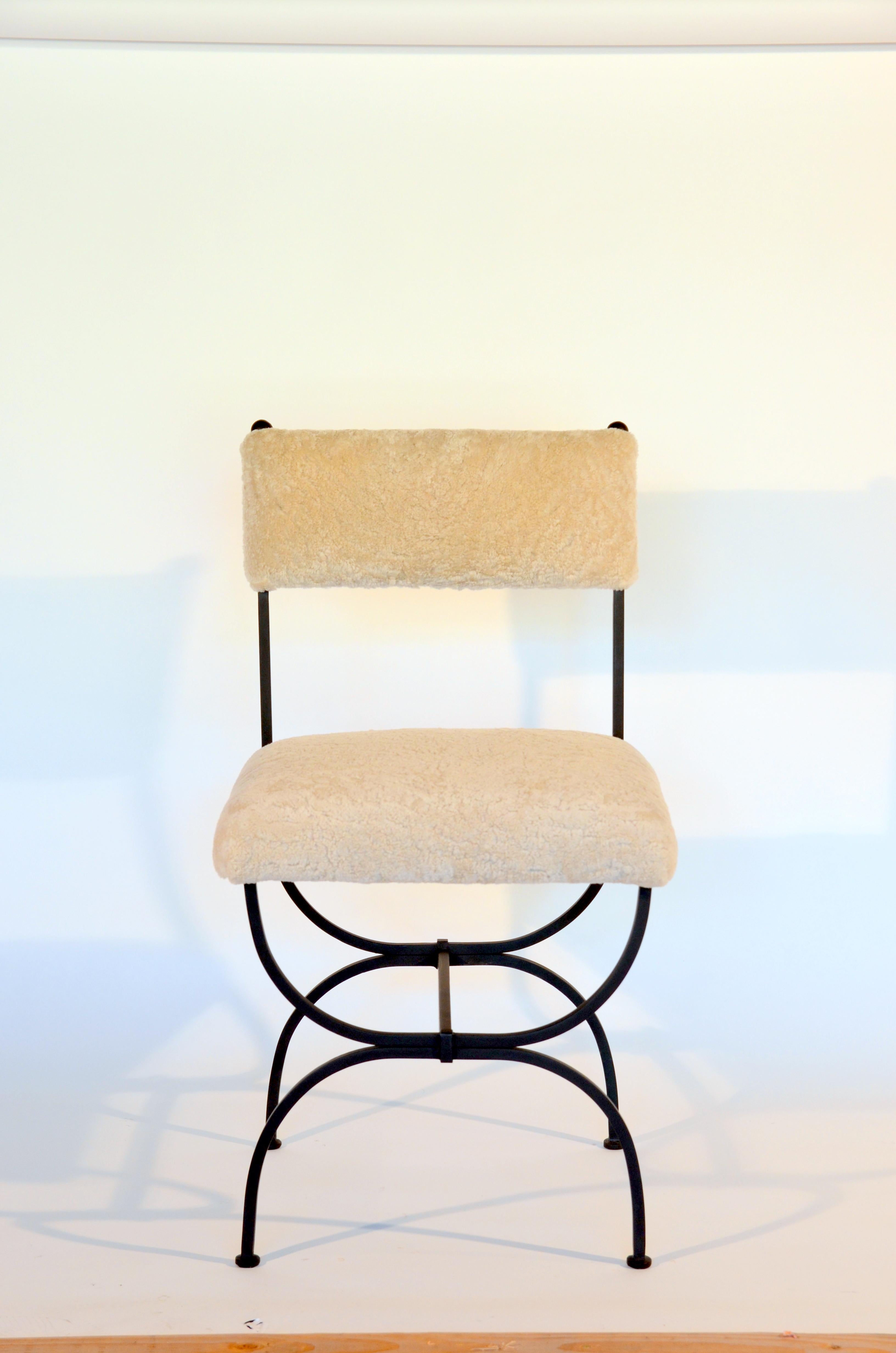 iron rod chair design