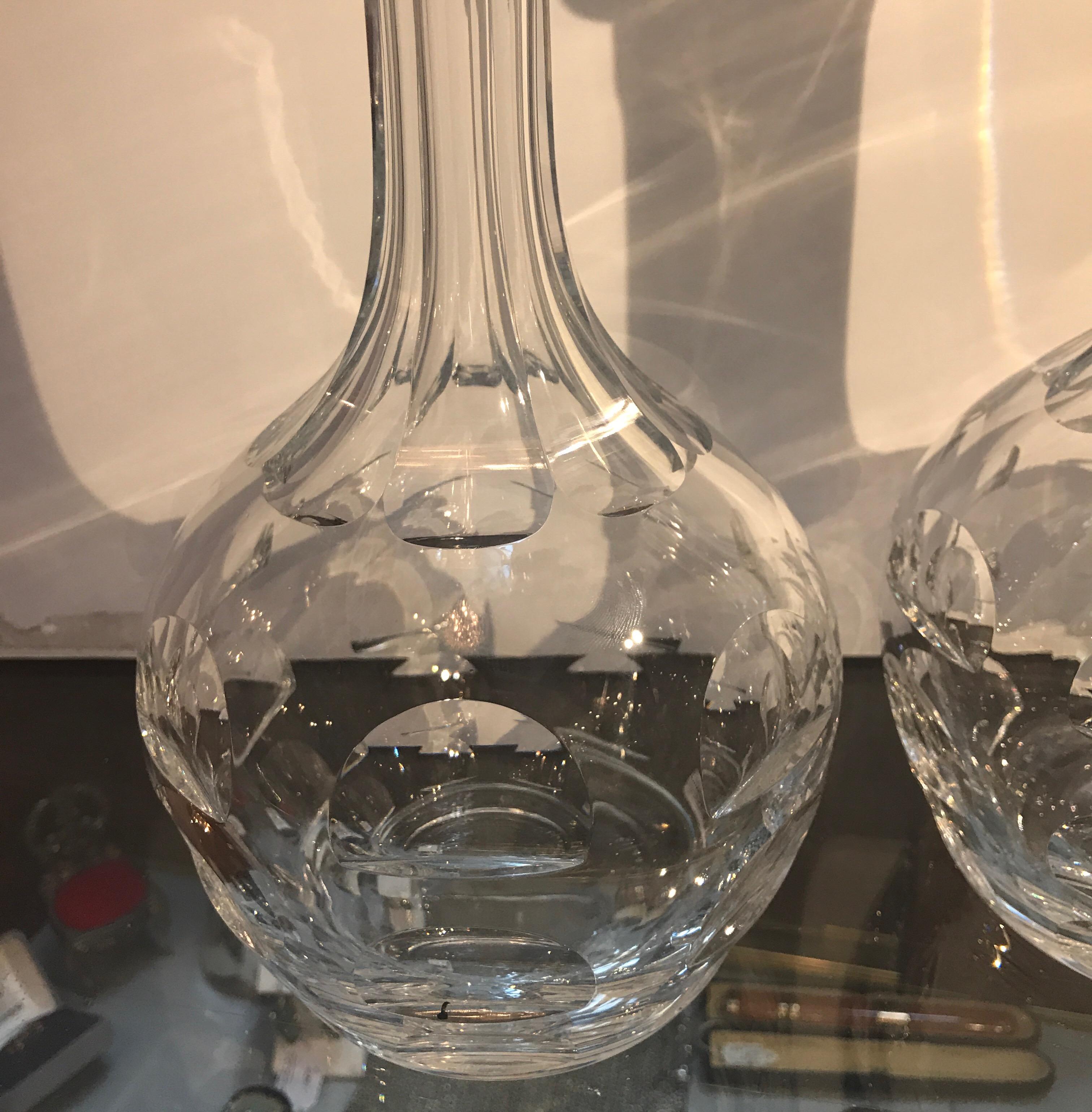 Pair of Chic Swedish Decanters Sven Palqvist For Sale 1