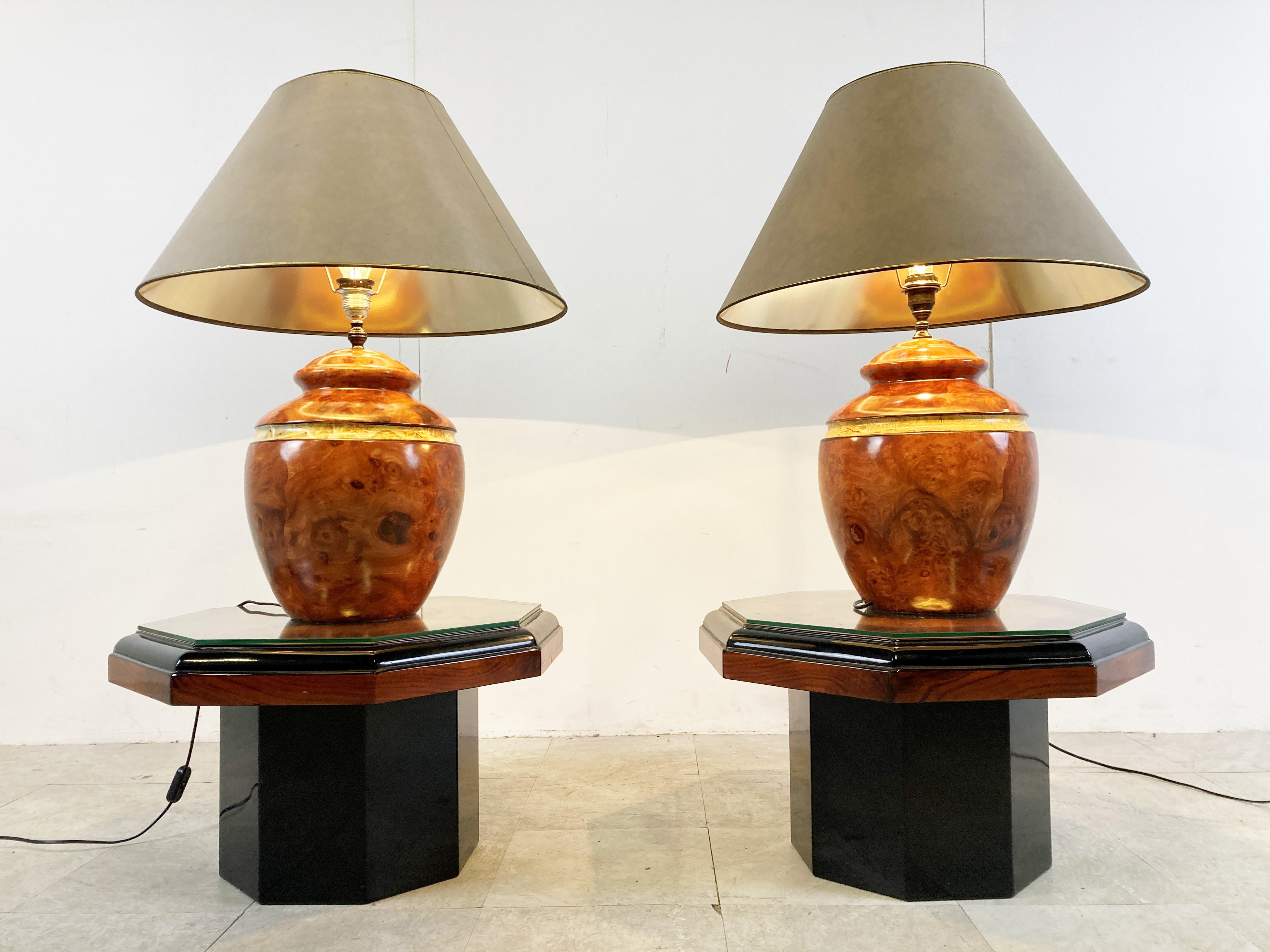 Pair of Chic Table Lamps, 1980s For Sale 3