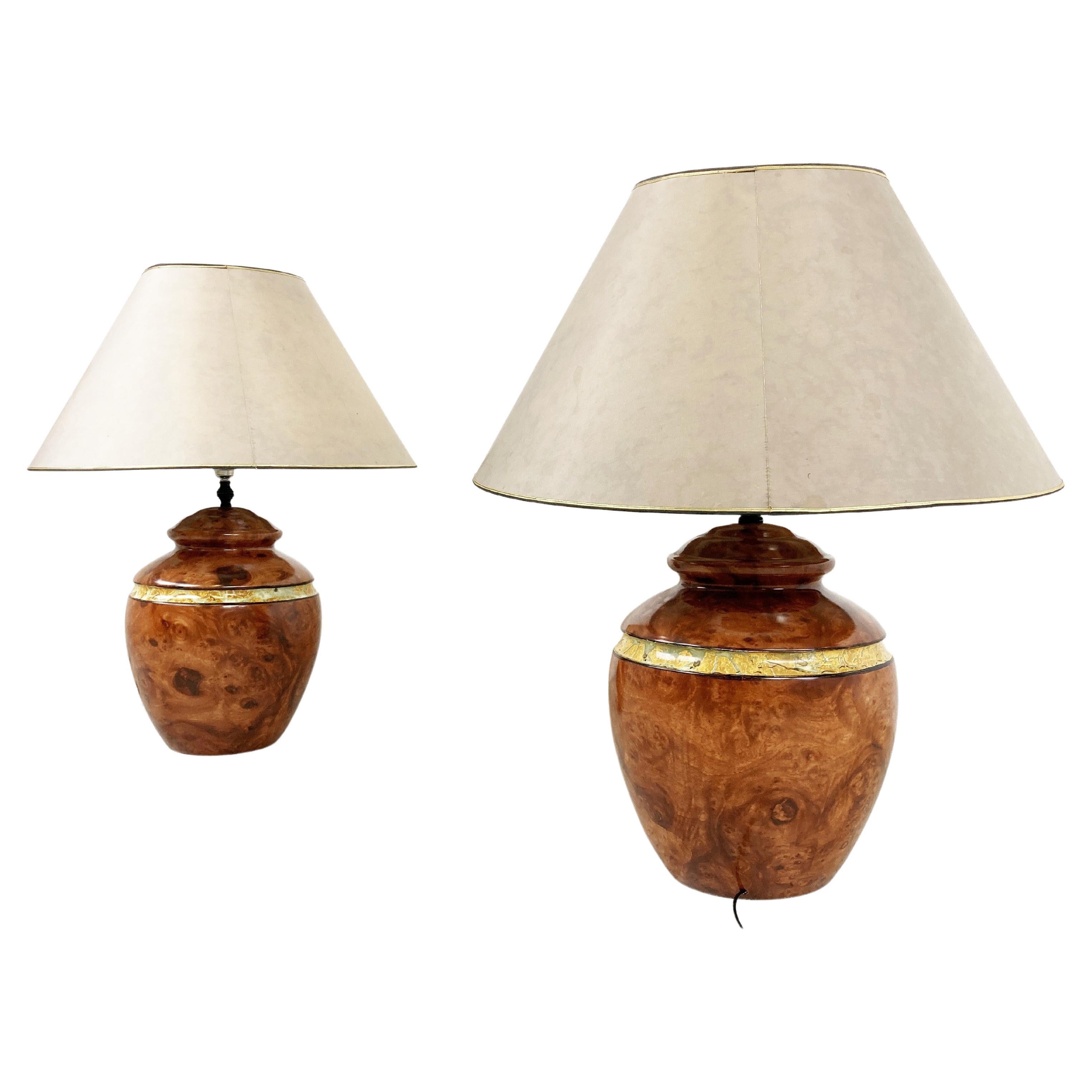Pair of Chic Table Lamps, 1980s For Sale