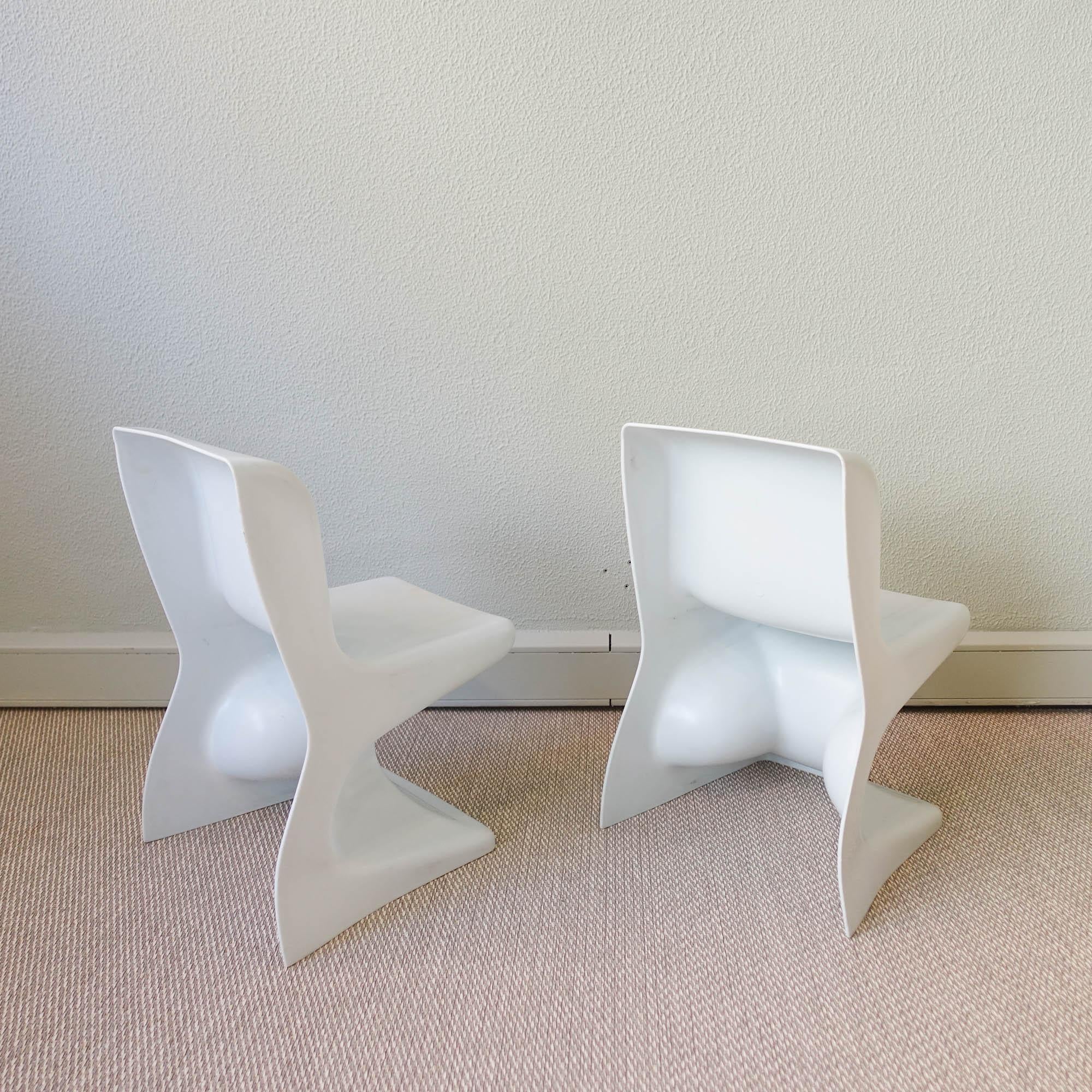 Mid-Century Modern Pair of Children's Chairs by Patrick Gingembre for Selap, 1970's For Sale