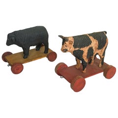 Pair of Child's Pull Toys