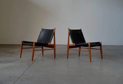 PAIR OF 'CHIMNEY' CHAIRS BY FRANZ XAVER LUTZ - GERMANY 1950s