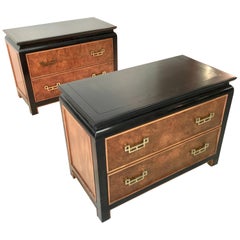 Vintage Pair of Chin Hua Two-Drawer Chests by Ray Sabota for Century Furniture
