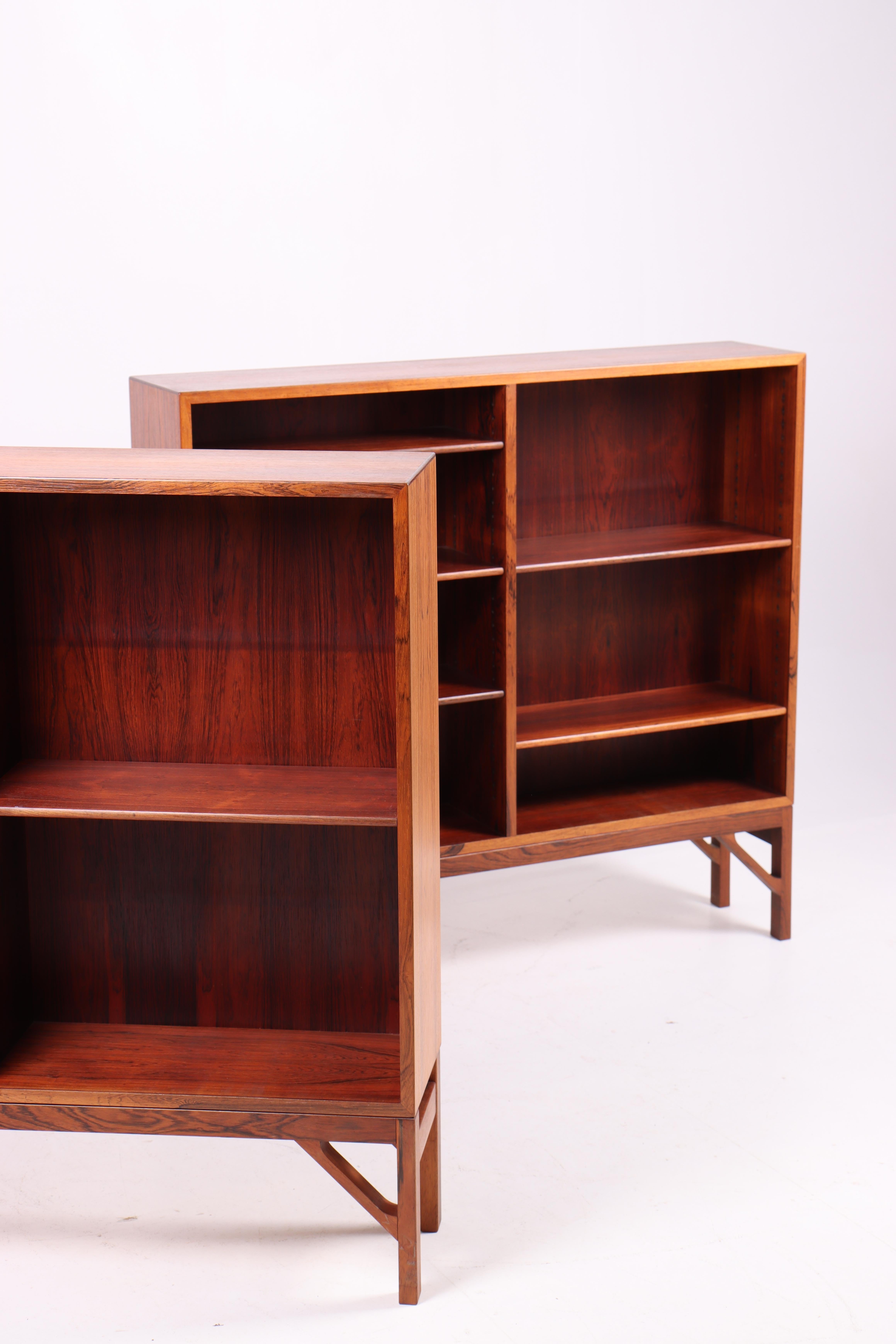 Pair of China Bookcases in Rosewood by Børge Mogensen, Made in Denmark, 1960s For Sale 2
