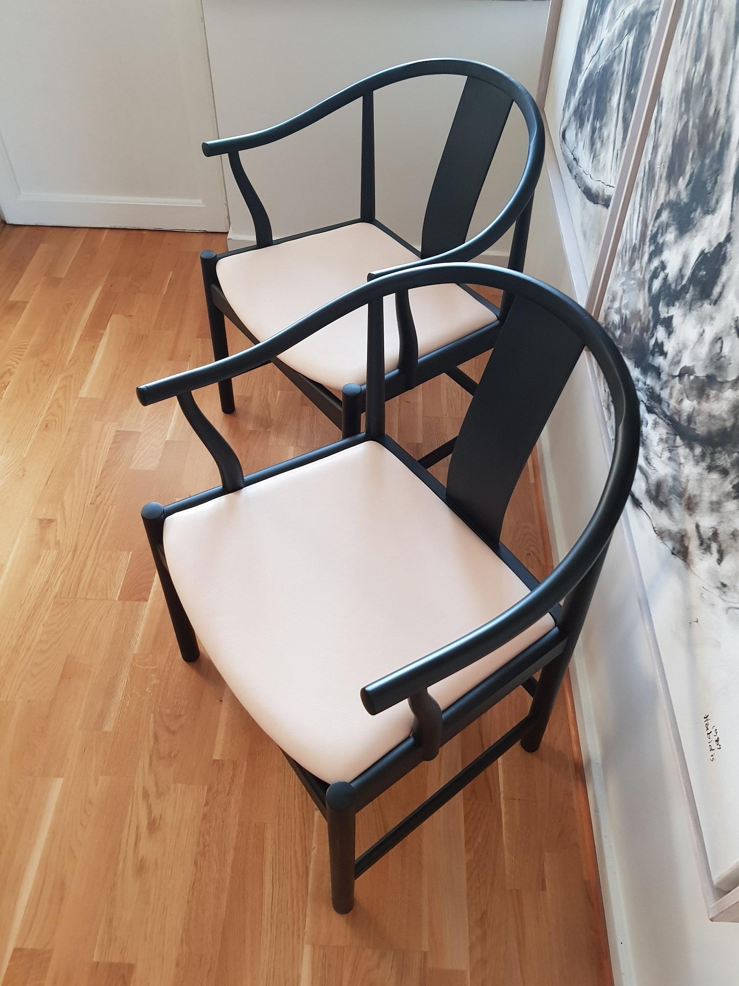 Danish Pair of China Chairs PP56 Personal Edition by Hans J. Wegner for PP Mobler For Sale