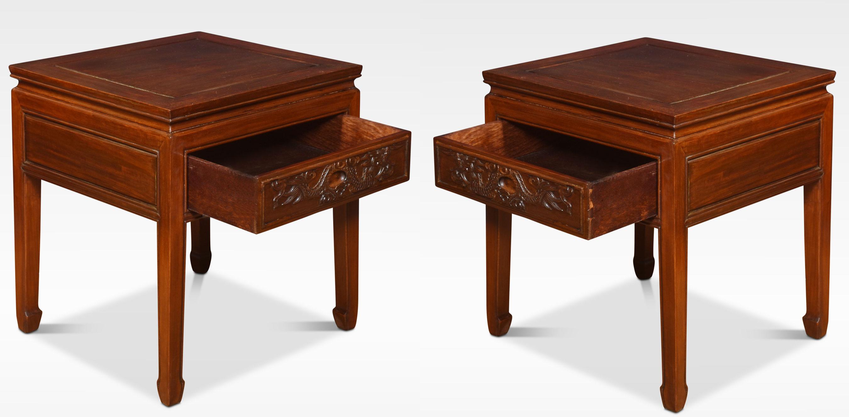 Pair of Chinease Side Tables In Good Condition In Cheshire, GB