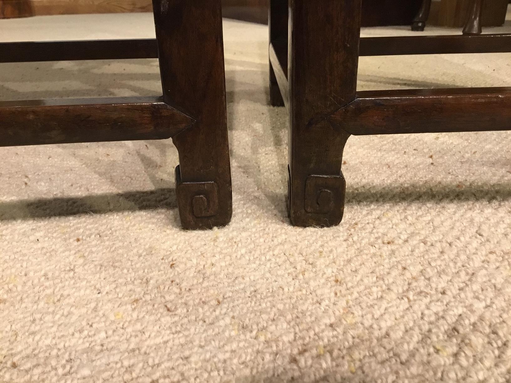 Late 19th Century Pair of Chinese 19th Century Hardwood Stands