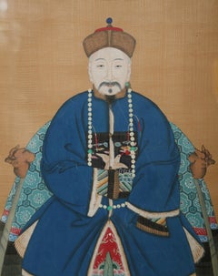 Pair of Chinese Ancestral Portraits