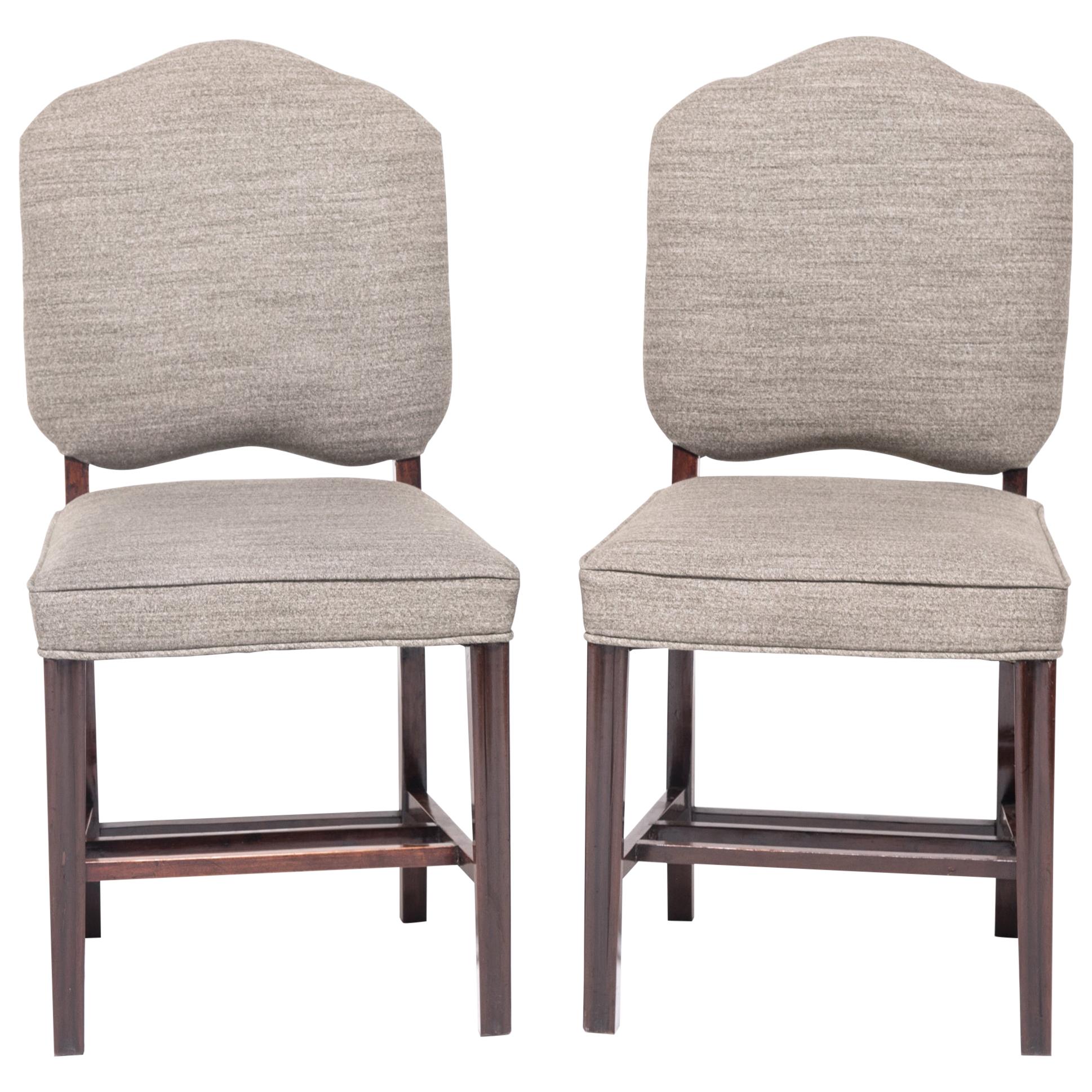 Pair of Chinese Art Deco Dining Chairs, circa 1920-1930s For Sale