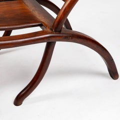 Pair of Chinese Art Deco “Moon Gazing” Lounge Chairs, Late Qing Dynasty