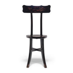 Pair of Chinese Black Lacquer Chairs, c. 1900