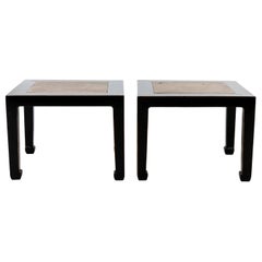 Pair of Chinese Black Lacquer Tables