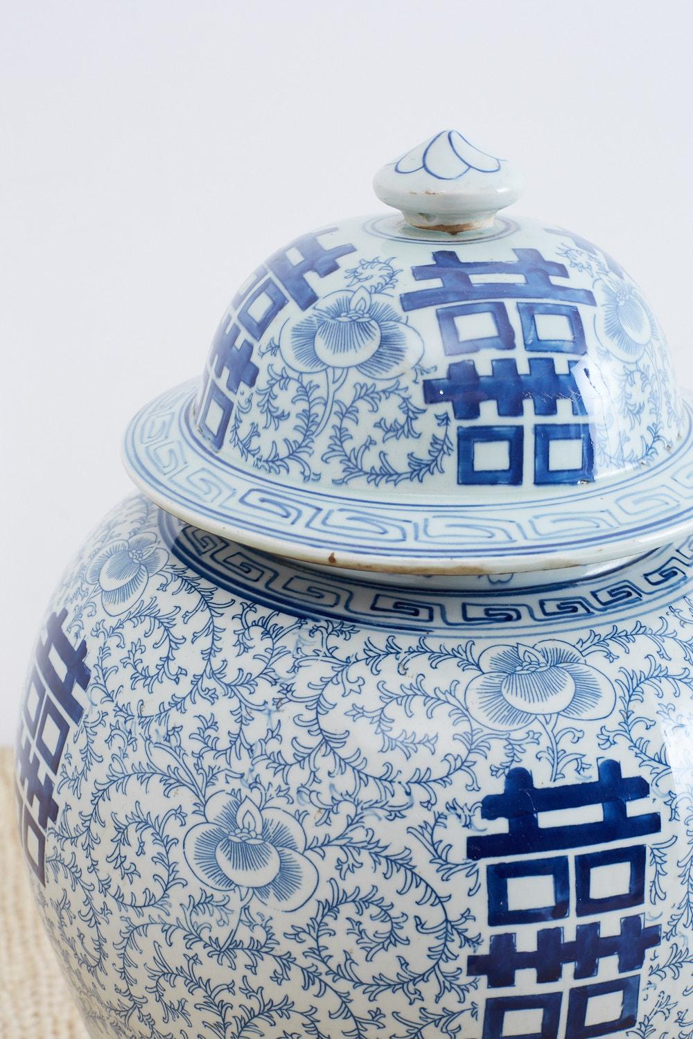Pair of Chinese Blue and White Ginger Jars 6