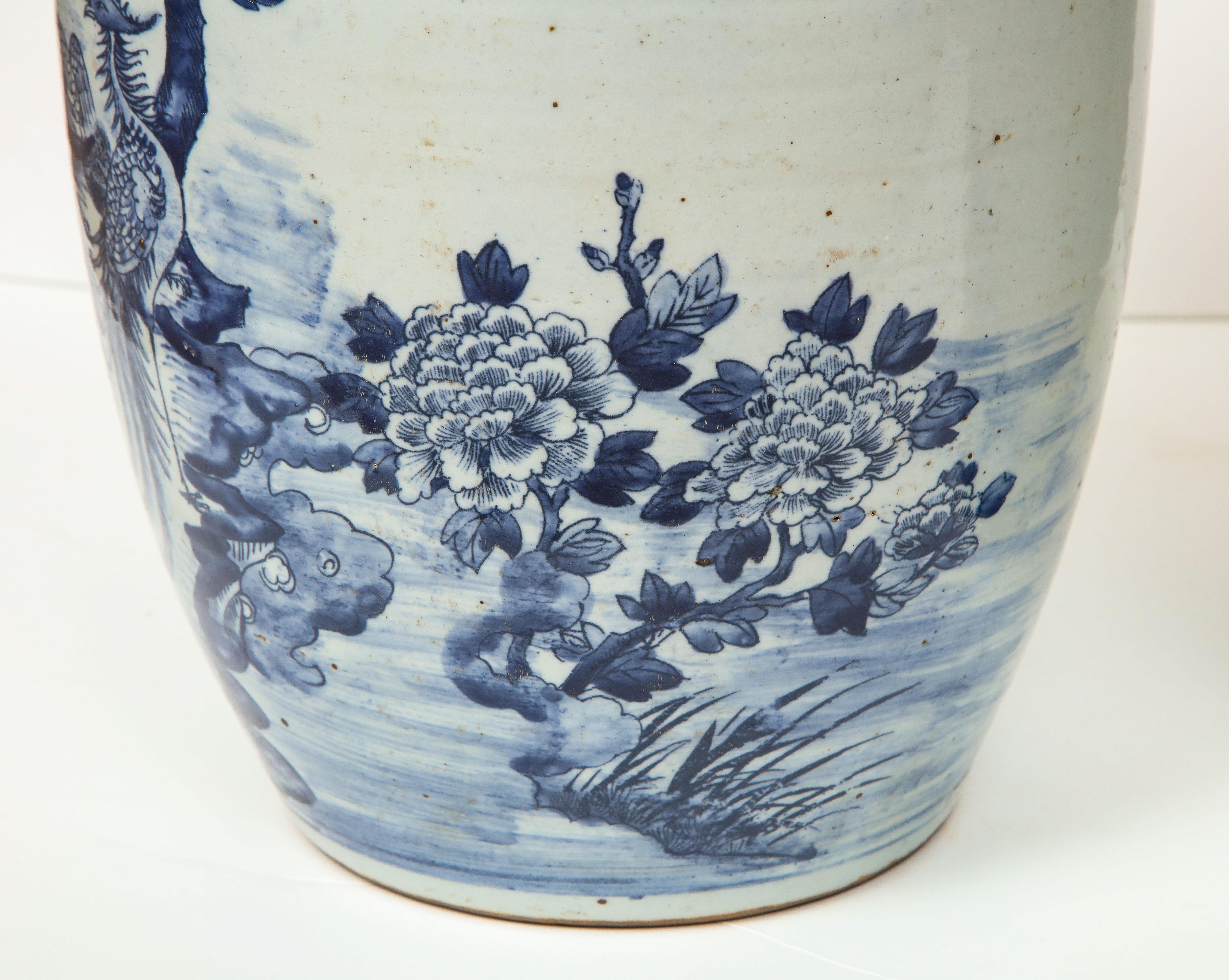 Pair of Chinese Blue and White Planters 6