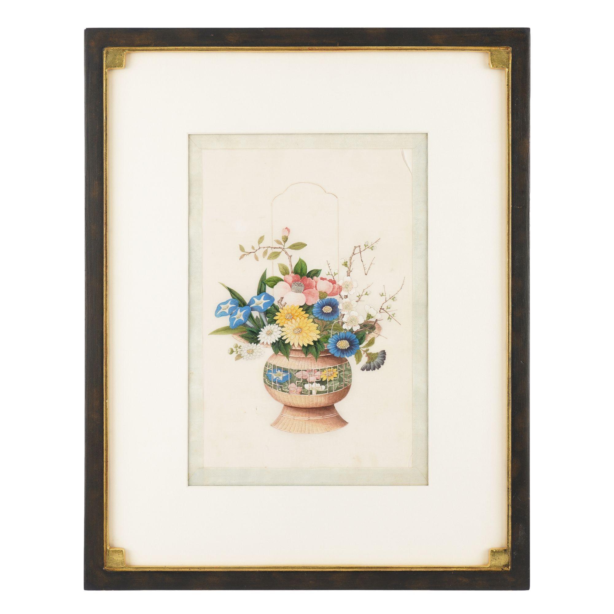 Coppia di dipinti botanici cinesi di Sunqua, 1800-50 ca. in vendita 2