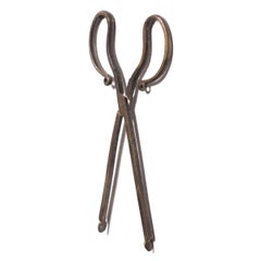 Pair of Chinese Brass Brazier Tongs, c. 1850