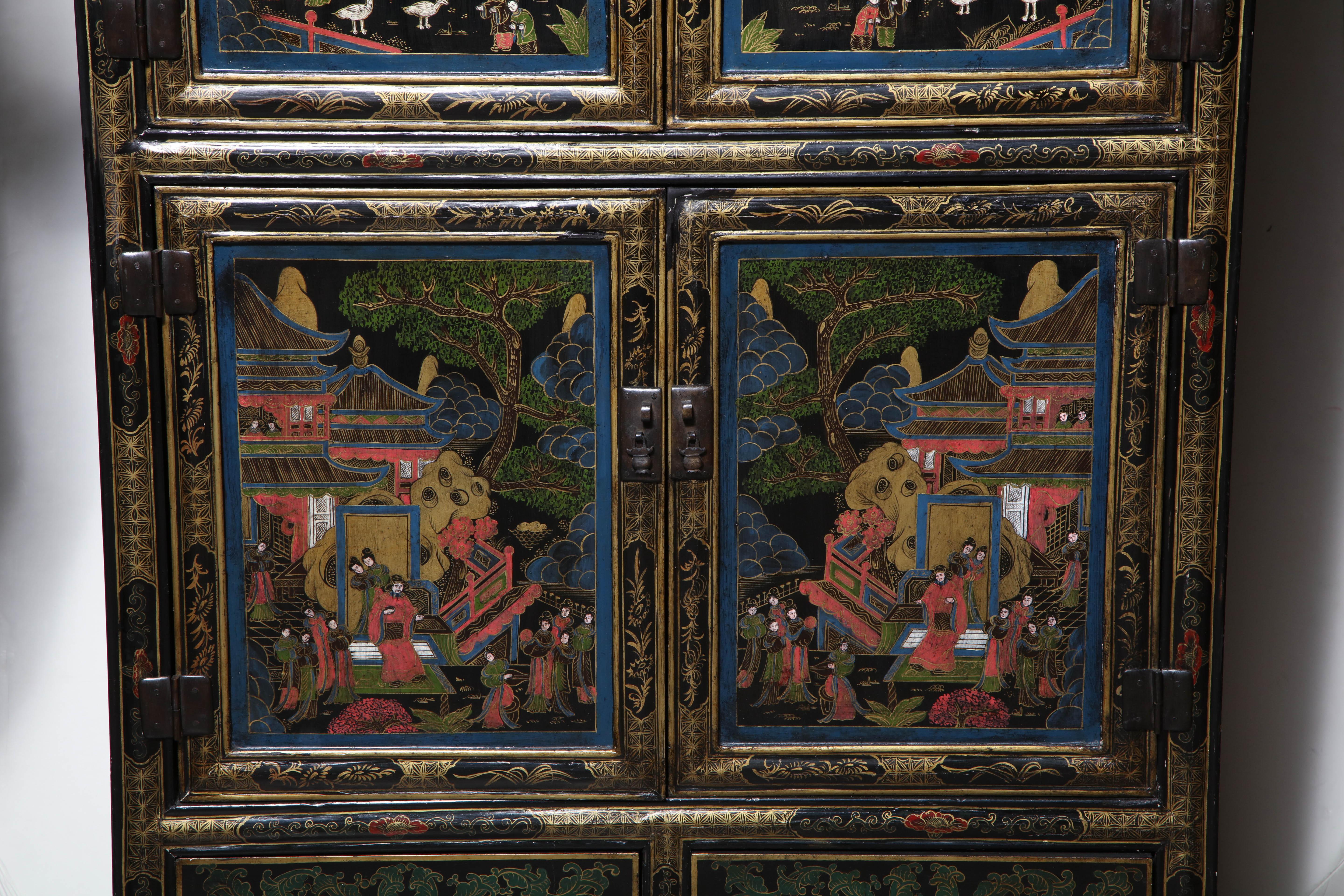 Chinese Export Pair of Chinese Cabinets