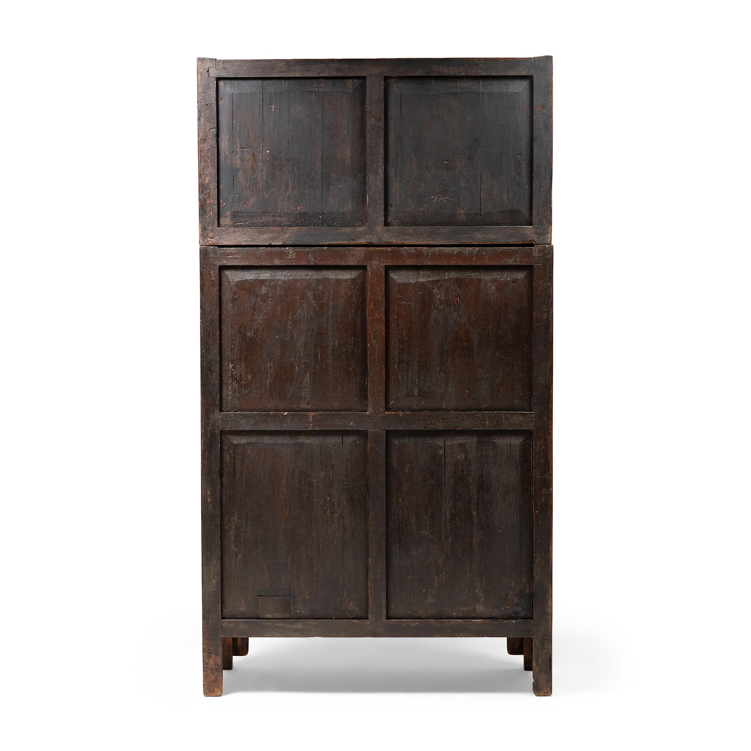 Pair of Chinese Camphor Burl Compound Cabinets, c. 1850 For Sale 2