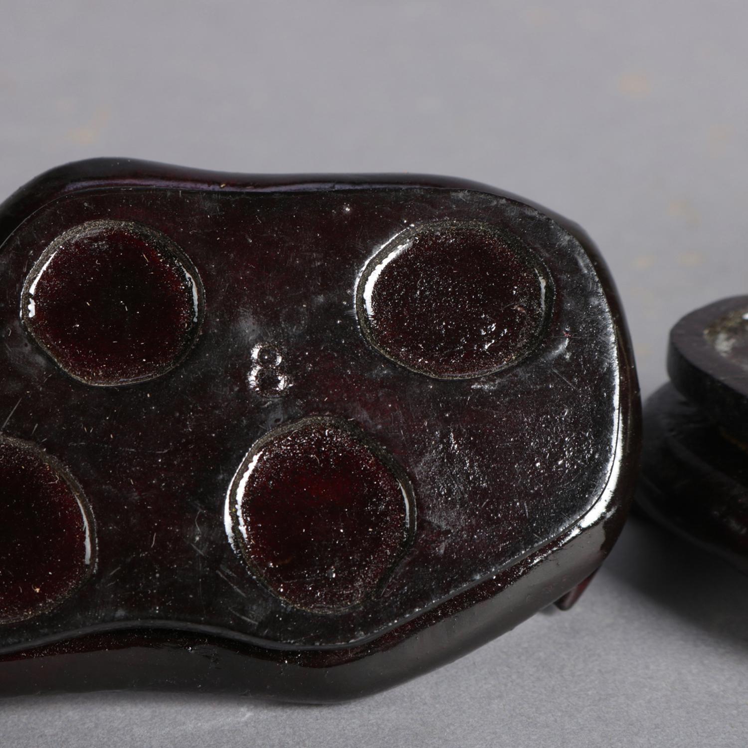 Pair of Chinese Carved Jade 