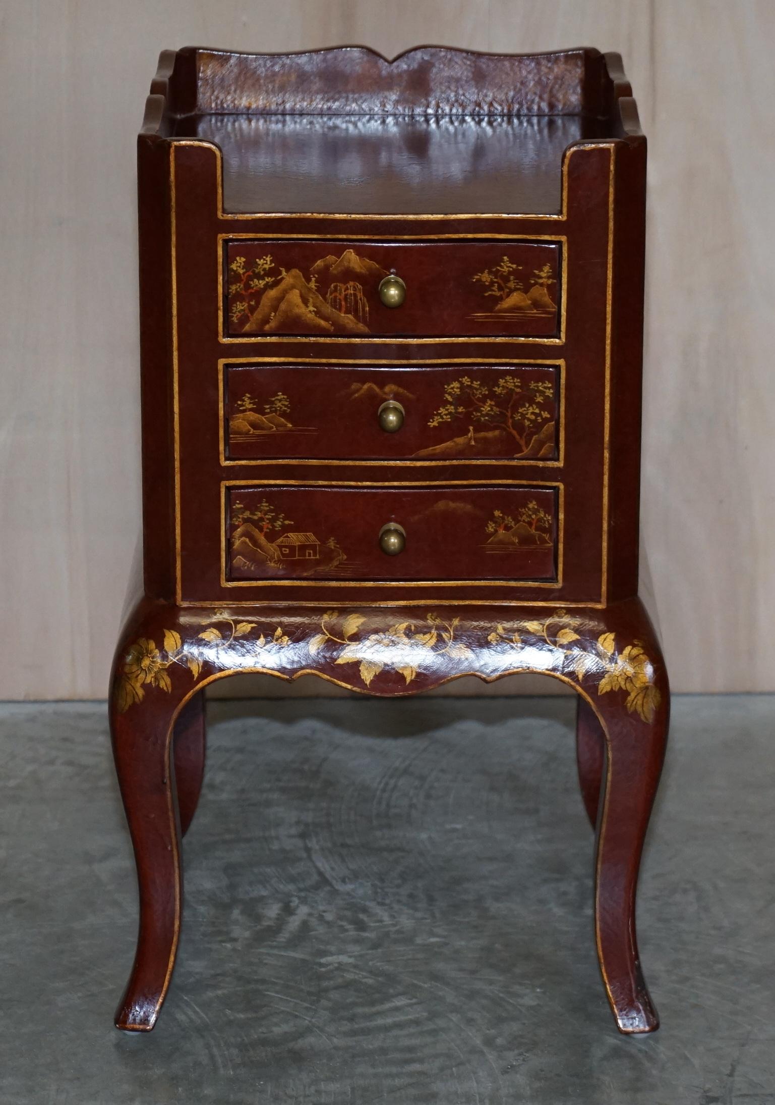 chinoiserie bedside table