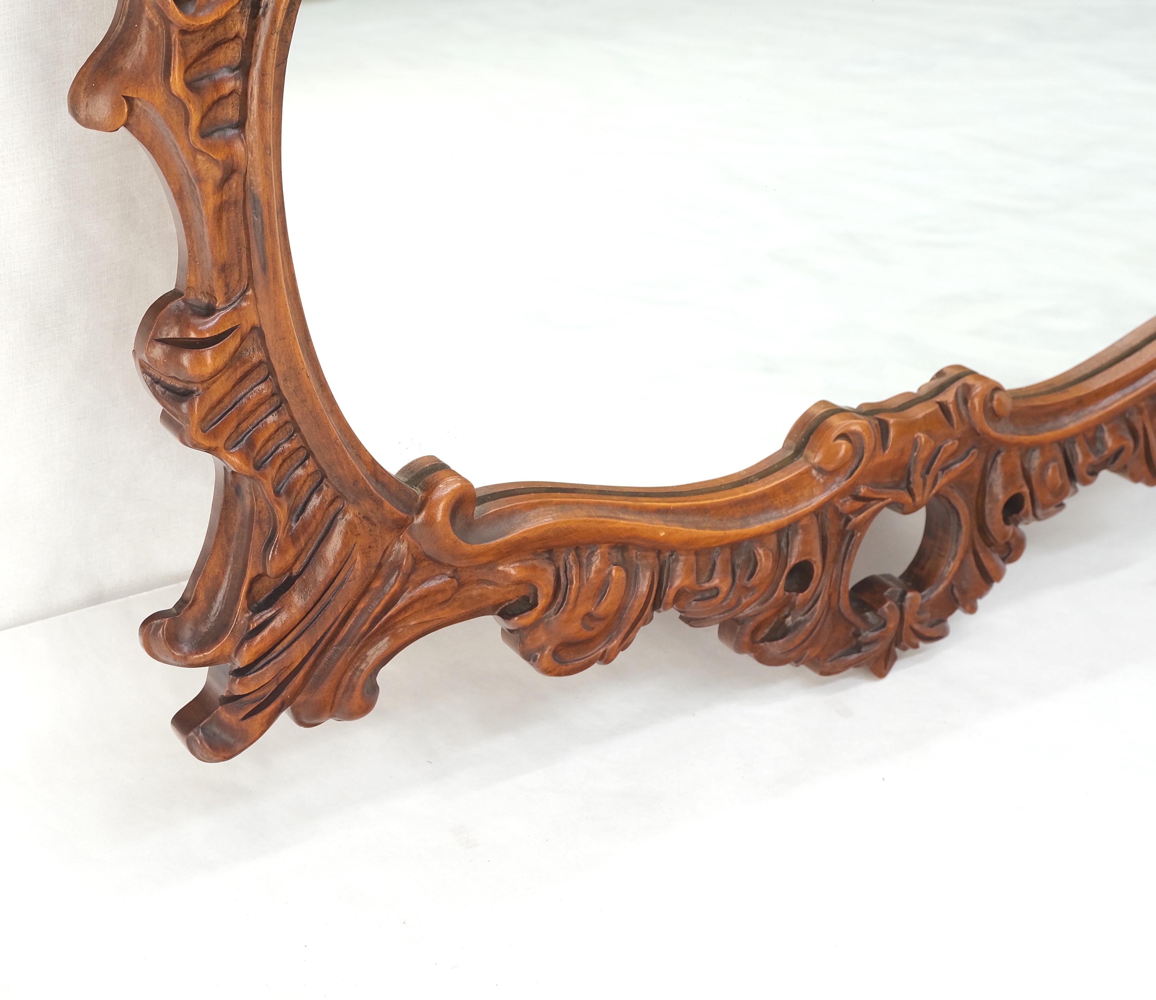 Pair of Chinese Chippendale Style Carved Mahogany Wall  Mirrors MINT! In Good Condition For Sale In Rockaway, NJ