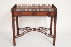 Pair of Chinese Chippendale Style End tables Made by Baker