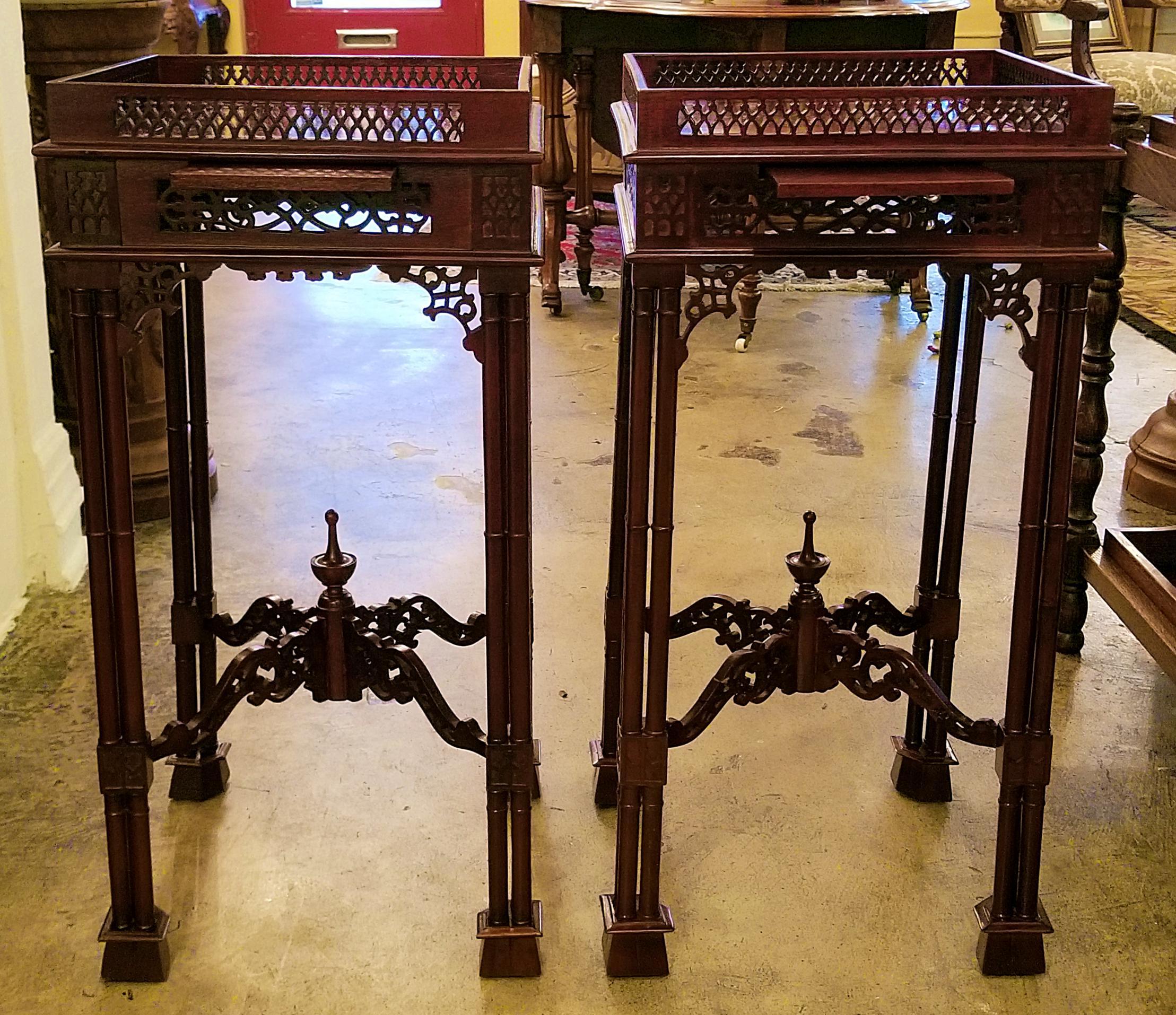 chippendale tea table