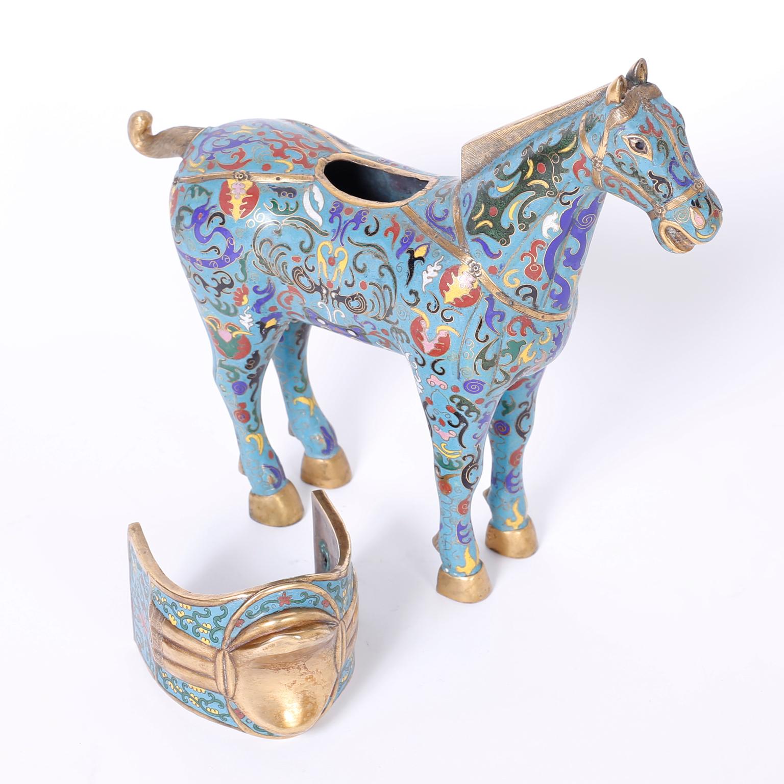 thumbnail image 2 of Appaloosa Horse Earrings – Painted Ponies Cloisonné Studs, Spirit Horse Jewelry 2 of 6