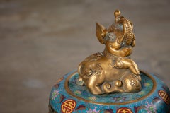 Pair of Chinese Cloisonné Large Incense Burners