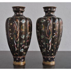 Pair of Chinese Cloisonne Vases, 19th Century