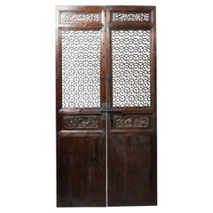 Antique Pair of Chinese Courtyard Doors
