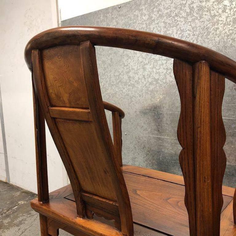 Pair of Chinese Elm Wood Chairs at 1stDibs chinese elm wood furniture