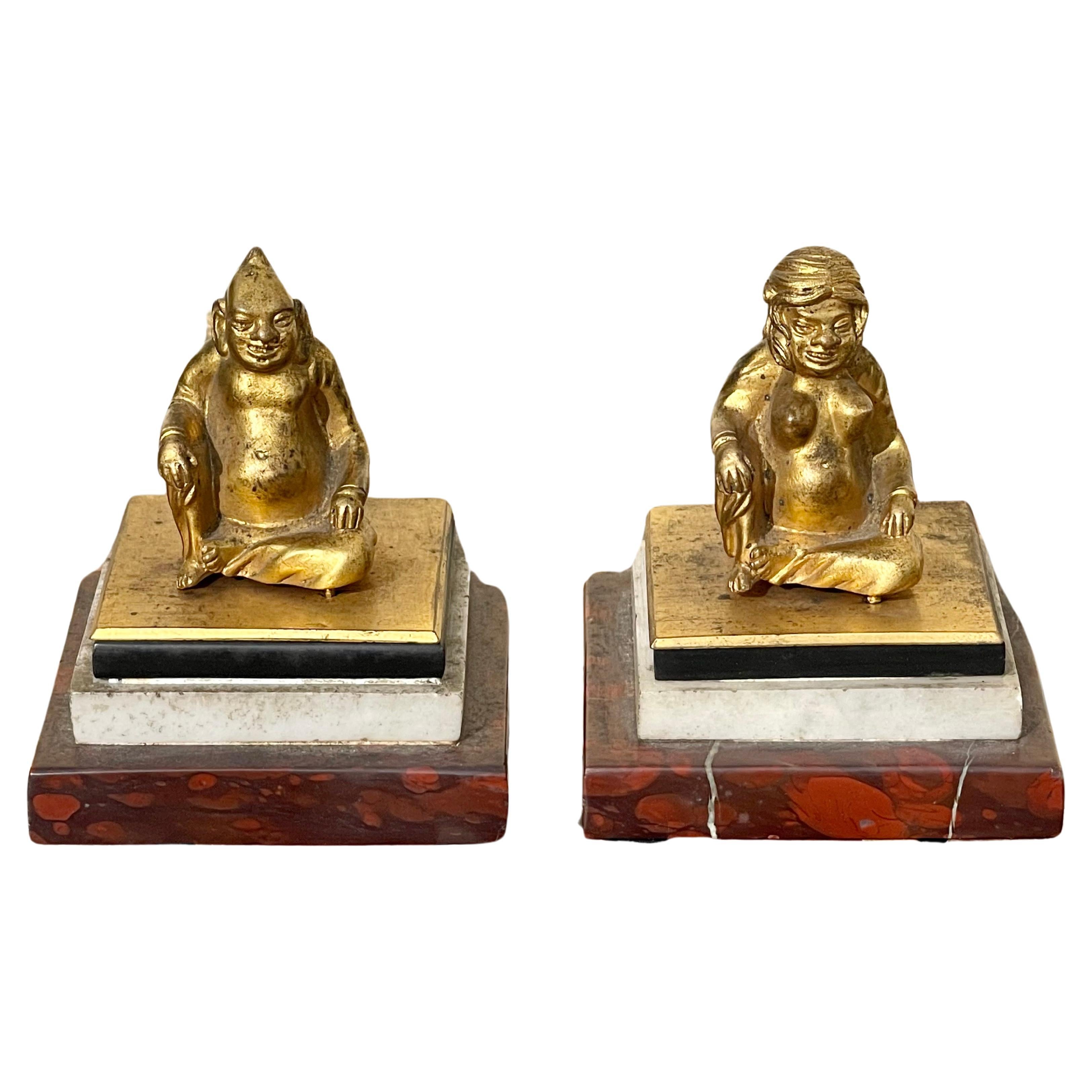 Pair Of Chinese Erotic Bronzes For Sale